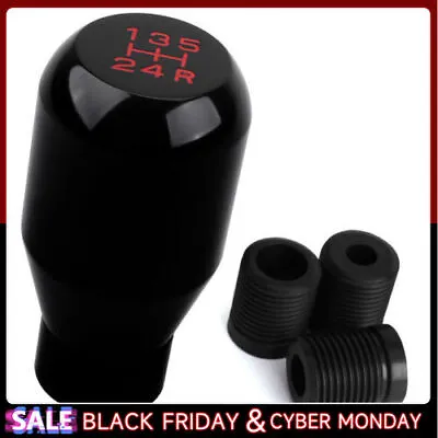 Aluminum Universal Car 5 Speed Manual Shift Knob Gear Stick Shifter Lever Black  • $7.99