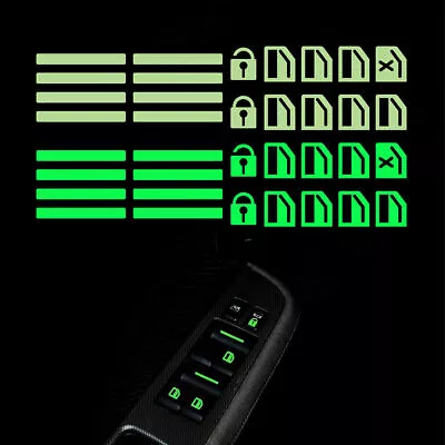$3.80 • Buy Luminous Sticker Car Door Window Sticker Switch Night Safety Accessories Green