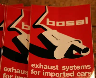 Retro Sticker BOSAL EXHAUST UITLATEN GP F1 GARAGE RALLY Autocollant • $1.45