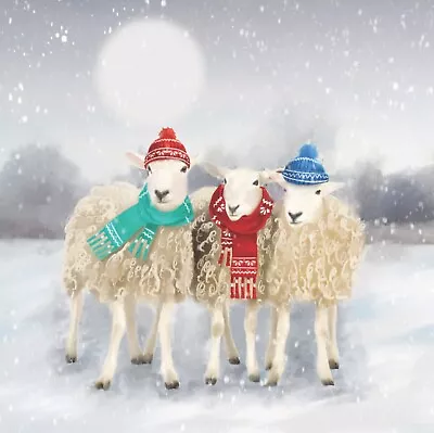 Christmas Cards.  Baaa Christmas Sheep.Charity  Pk 10 Cards National Eczema Soc. • £3.50