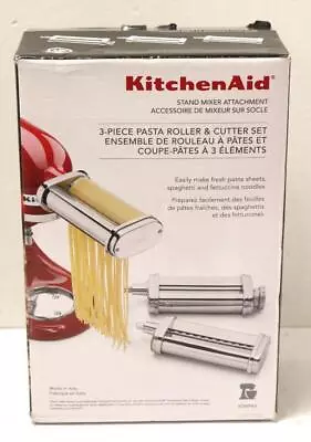 NEW - Kitchenaid KSMPRA Stand Mixer 3-Piece Pasta Roller & Cutter Attachment Set • $94.95
