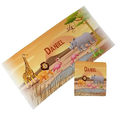 Personalised Children's Towel & Face Cloth Pack - Savannah • £18.99