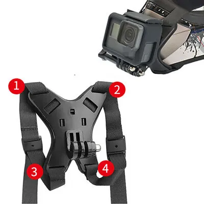 Motorcycle Helmet Chin Mount Strap Adapter Bracket For GoPro Hero 8 7 6 5 Camera • $17.09