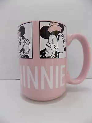 Disney Minnie Mouse Cup Mug Ceramic 16oz Pink 6 Images Zak HTF NOS • $12