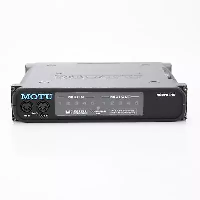 MOTU Micro Lite 5x5 Bus-Powered USB MIDI Interface W/ Mogami Cable #53133 • $99