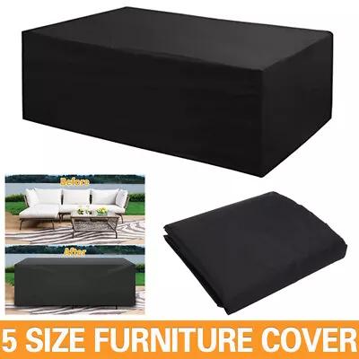 £2.99 • Buy Waterproof Garden Patio Furniture Cover For Rattan Table Cube Outdoor Heavy Duty