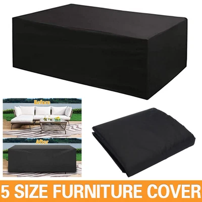 £2.99 • Buy Waterproof Garden Patio Furniture Cover For Rattan Table Cube Outdoor Heavy Duty