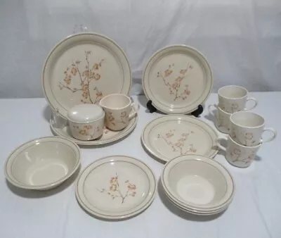 Vintage Corning Corelle CornerStone China Blossom Dishes Dinnerware 17 PIECE SET • $39.99