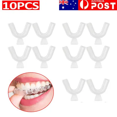 $14.89 • Buy 10Pcs Teeth Whitening Mouth Trays Guard Reusable Gum Shield Bleaching Grinding
