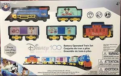 New Lionel Disney 100 Anniversary Battery Operated Train Set #712093 (29 Pieces) • $60