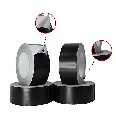 £8.59 • Buy Aluminium Foil Tape Self Adhesive Black Repair Pipe All Surfaces Tape 20mx 50mm