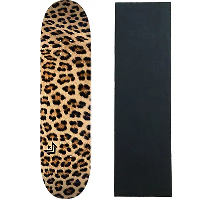 Powell Mini Logo Skateboard Deck K20 Leopard Fur 8.0  X 31.45  With Grip • $39.95