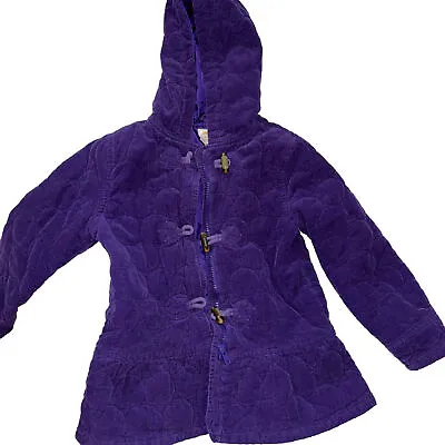 Gymboree Girls  Falling For Feathers Purple Quilted Jacket Size S/ 5-6 • $17