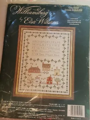 Elsa Williams Duke Of Gloucester Street Counted Cross Stitch Kit • $10.50