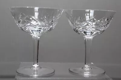 Two Nachtmann Nierstein Crystal Liquor / Cocktail Glass 3 3/4  Gorham Cherrywood • $35