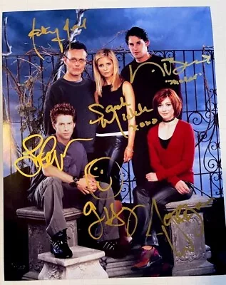 BUFFY The Vampire Slayer 8x10 Photo Cast Signed By Sarah Michelle Gellar & More • $499.99