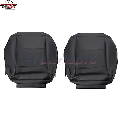 Front Bottom Leather Seat Cover L&R Black For 2010-2014 Mercedes Benz E350 E550 • $59.98