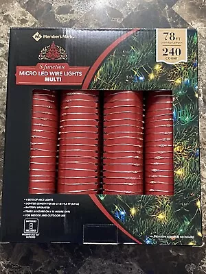 Members Mark Micro LED Wired Lights 240 Count 8 Function! Batteries Included! • $48.99