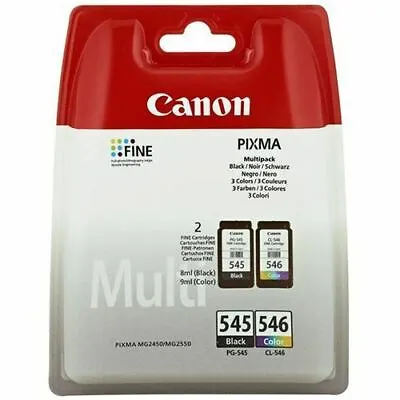 £31.51 • Buy Genuine Canon PG-545 CL-546 PG-545XL CL-546XL Ink-Cartridge For PIXMA TS3350 Lot