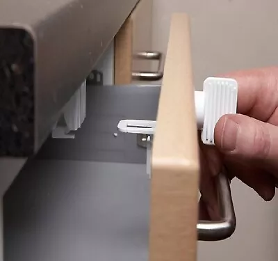 £10.99 • Buy 2 Magnetic Drawer Kitchen Cabinet Cupboard Lock  - Child Baby Toddler Safety