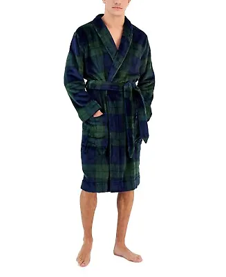 Club Room Men's Plush Pajama Robe Large / XL Navy • $9.18