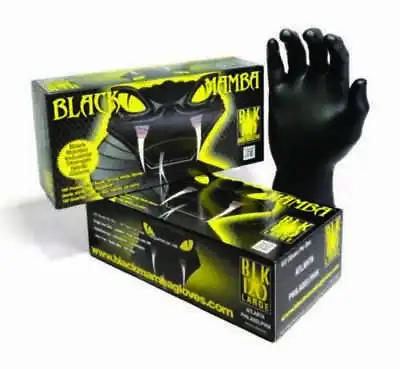 $55 • Buy Black Mamba Disposable Gloves 6.25 Mil,powder Free,sale Is For 2 Box Size Large