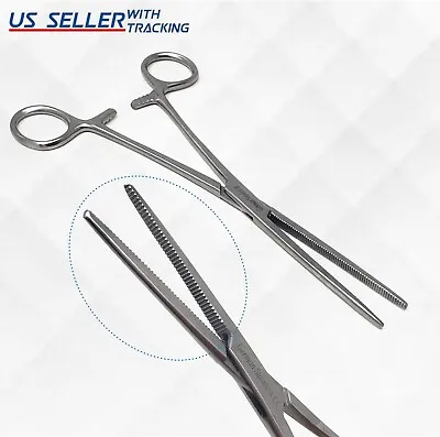 8  Straight Hemostat Forceps Locking Clamps Stainless Steel Surgical Instrument • $9.99