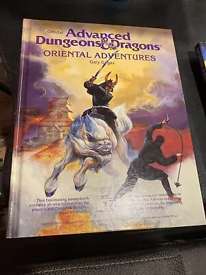 AD&D Oriental Adventures By Gary Gygax Hardcover 1985 TSR - 1st Print • $99.99