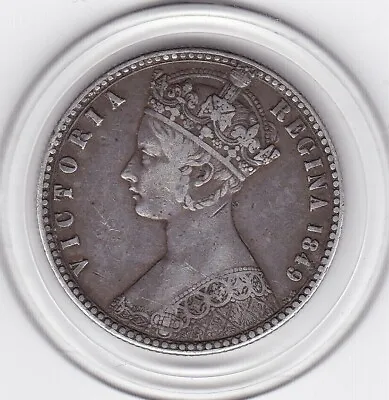 1849  Godless Florin - Queen Victoria   Two Shilling Great Britain UK--Scarce • $399