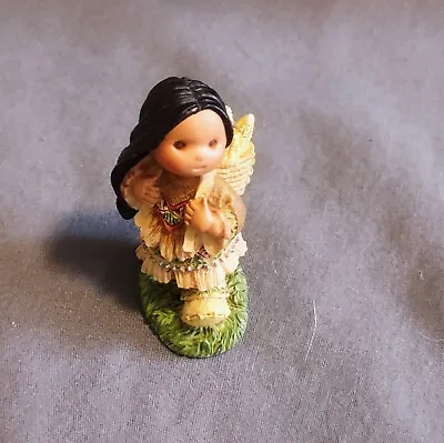 Enesco Friends Of The Feather Figurine - Girl With A Basket Of Corn On Her Back • $25