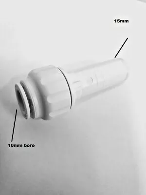 £4.95 • Buy 15mm To 10mm Push Fit Stem Reducer , 15mm Stem And 10mm Inside Dia