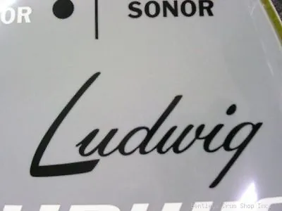 40s Ludwig Black Vintage Logo Replacement Sticker/Decal (Hi Quality 3M Vinyl!) • $7.99