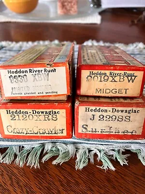Heddon Lure Boxes Crazy Crawler Weedless Widow River Runt • $0.99