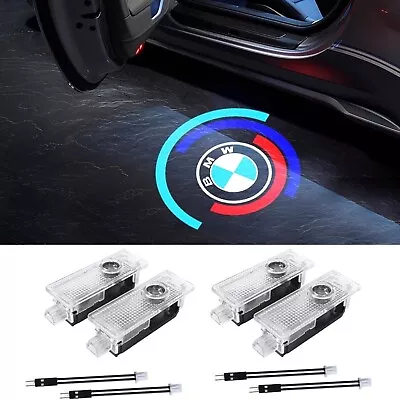 For BMW 4X Car Laser Door Logo Letter Courtesy Projector Light 50th Anniversary • $25.99