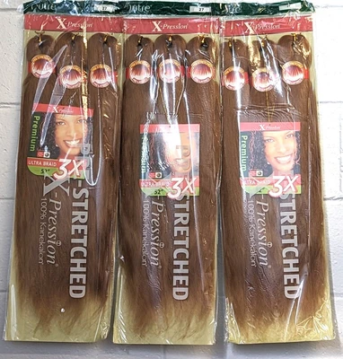 $15.50 • Buy Outre X-Pression 3X 52  Ultra Braid Pre-Stretched 3 Pack #27