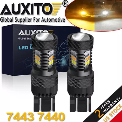 AUXITO Switchback 7443 CK Socket Anti Hyper Flash LED Turn Signal Blinker Light • $18.52