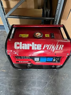 Used Clarke PG2500A EURO5 2.2kVA 230V Petrol Generator Little Use • £150