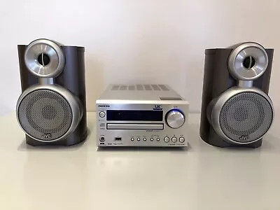 Onkyo CR-525 DAB Hifi System CD Amp DAB Tuner  + JVC 2-Way Bass Reflex Speakers2 • £155