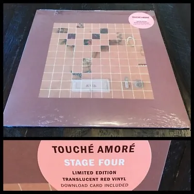 TOUCHE AMORE Stage Four LP Red Vinyl 500 SEALED-La Dispute Tigers Jaw Defeater • $75