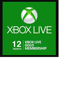 Xbox LIVE 12 Month Gold KeyCode - Global Version • £54.99