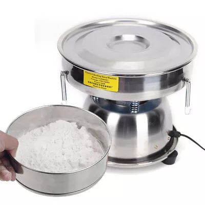 50W Electric Powder Vibration Sieve Machine Screen Deck Sifter Shaker Stainless  • $175.87