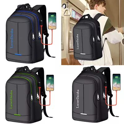Large Backpack For Men Business Anti-Theft Travel Laptop Backpack With USB Port • $25.99