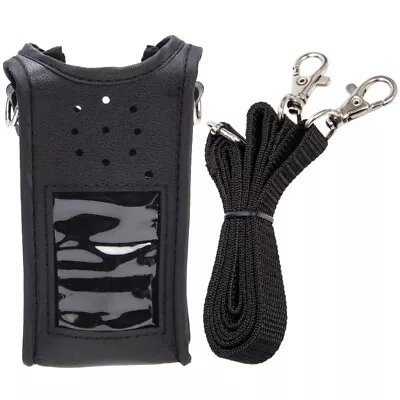 Pouch Radio Transceiver Holster Bag Walkie Talkie Leather Case • £7.23