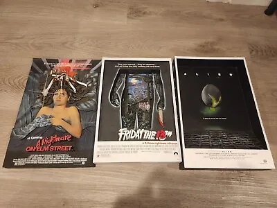 3 McFarlane  3D Posters ALIEN ELM ST FRIDAY THE 13TH Horror Art Figure • $200