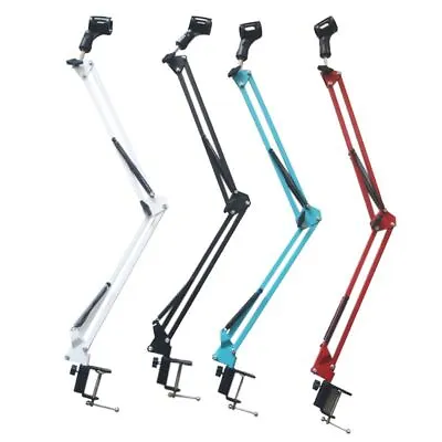 Large Microphone Boom Arm Mic Stand Adjustable Clip Studio Suspension Scissor • £14.14