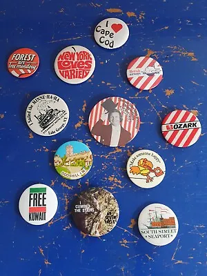 Button Pin Badges (many Various & Old) • £0.99