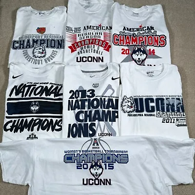 UConn Huskies Shirt Men 2XL White Connecticut Womens Basketball Champions Nike • $75