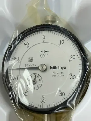 Mitutoyo 1  Dial Indicator 0-100 Dial .001  Lug Back Agd2 2 - 1/4  Face 2416a • $106.25