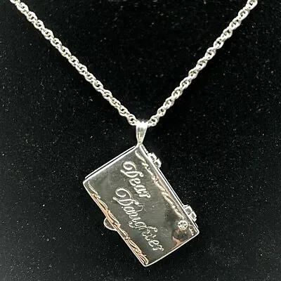 A Lovely Sterling Silver 925 Dear Daughter Locket With Certificate • £59.95