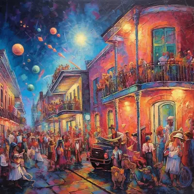 New Orleans Mardi Gras12 Collection - 24in(H)*24in(L) Wall Art #12 Of #16 Print • $59.99